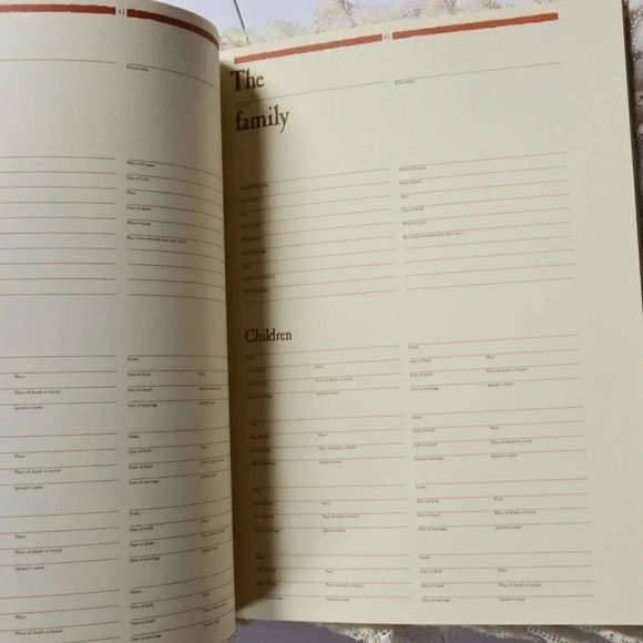 Vintage  Family Tree Book - Picture 4 of 7